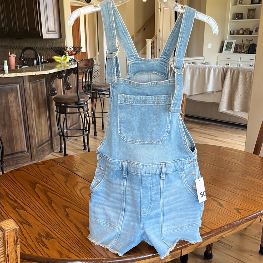 Light Blue Denim Overalls NEW